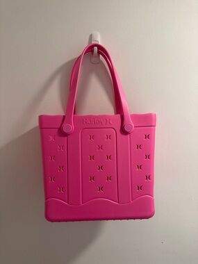 Hurley Hot Pink Tote Bag with Perforated Logo Panels